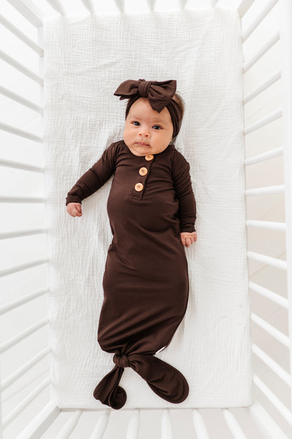 Espresso Neutrals Top Knot Bow