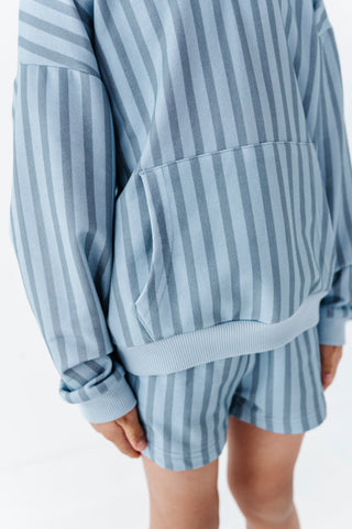 Harbor Stripe Kids Sweat Shorts