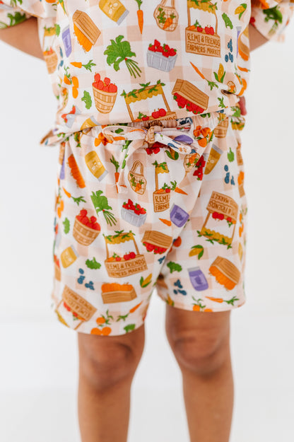 Farmers Market Drawstring Short Set