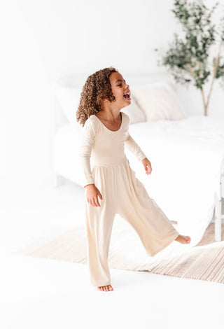 Oat Neutrals Wide Leg Romper