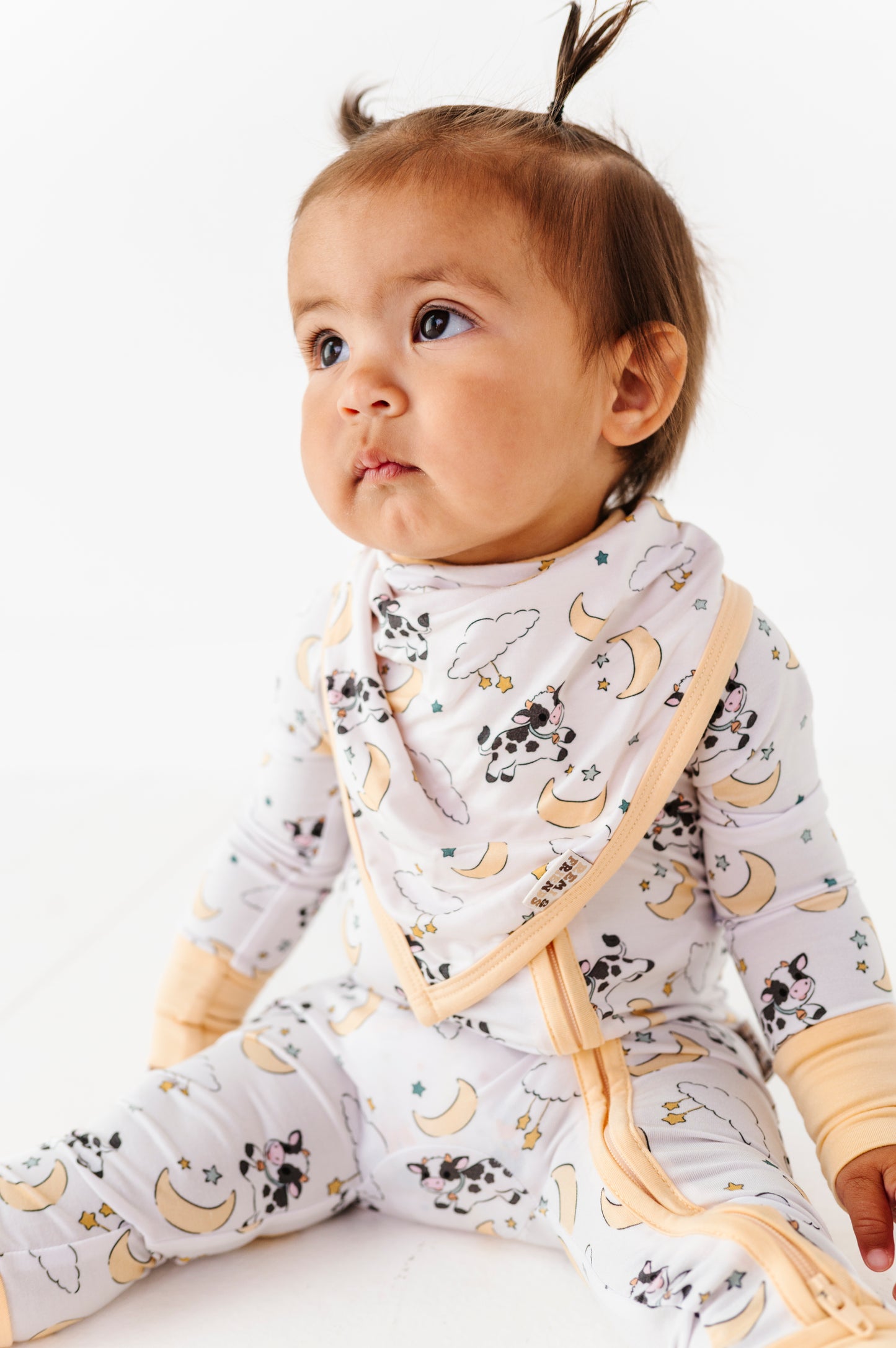 Cow Jumped Over The Moon Bandana Bib