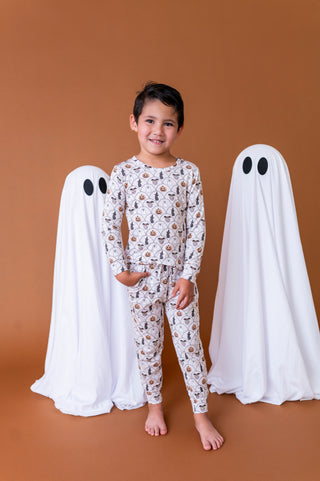 Scalloped Spells Long Sleeve Jogger Set