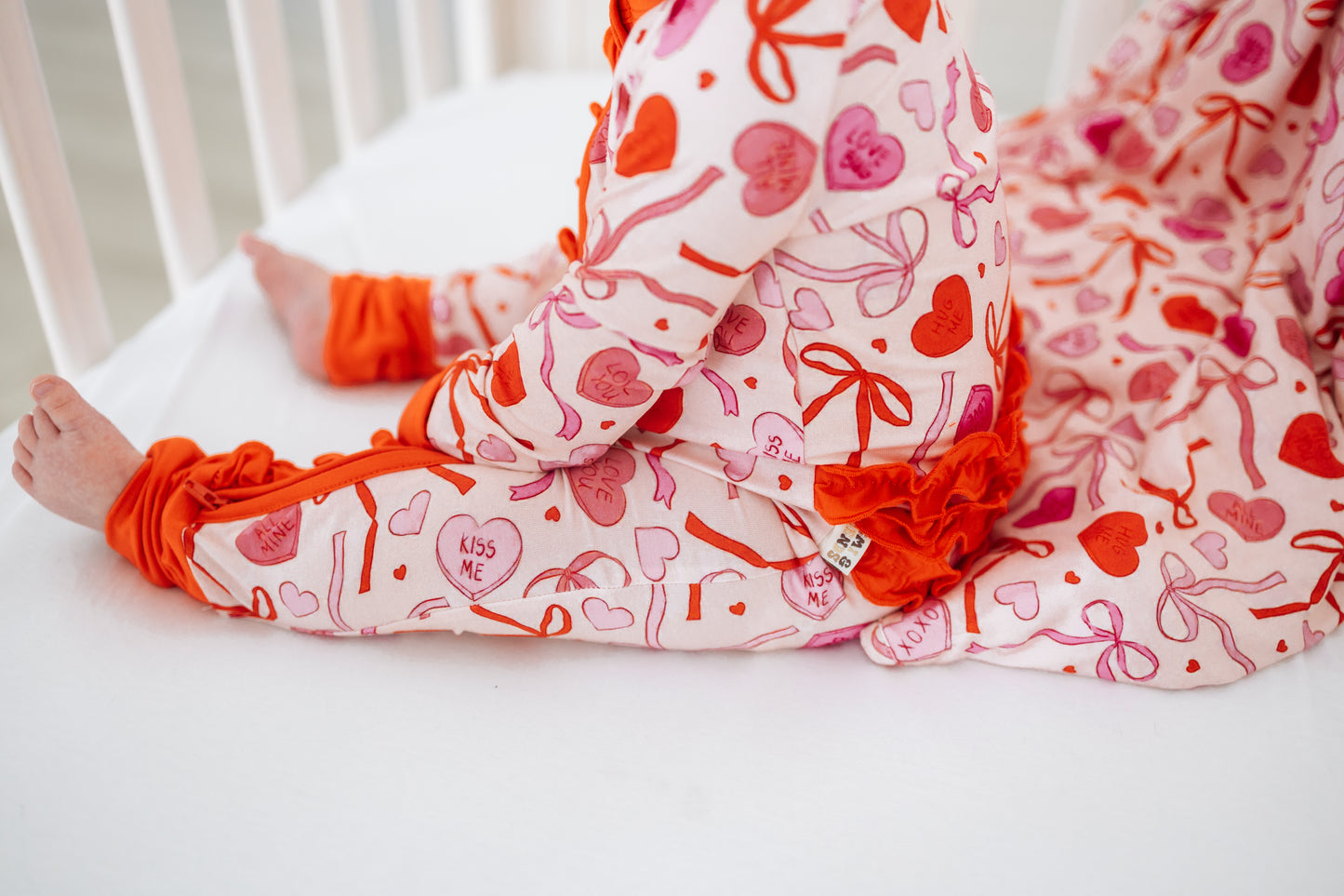 Sweetheart Ribbons Ruffle Zippy