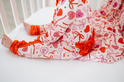 Sweetheart Ribbons Ruffle Zippy