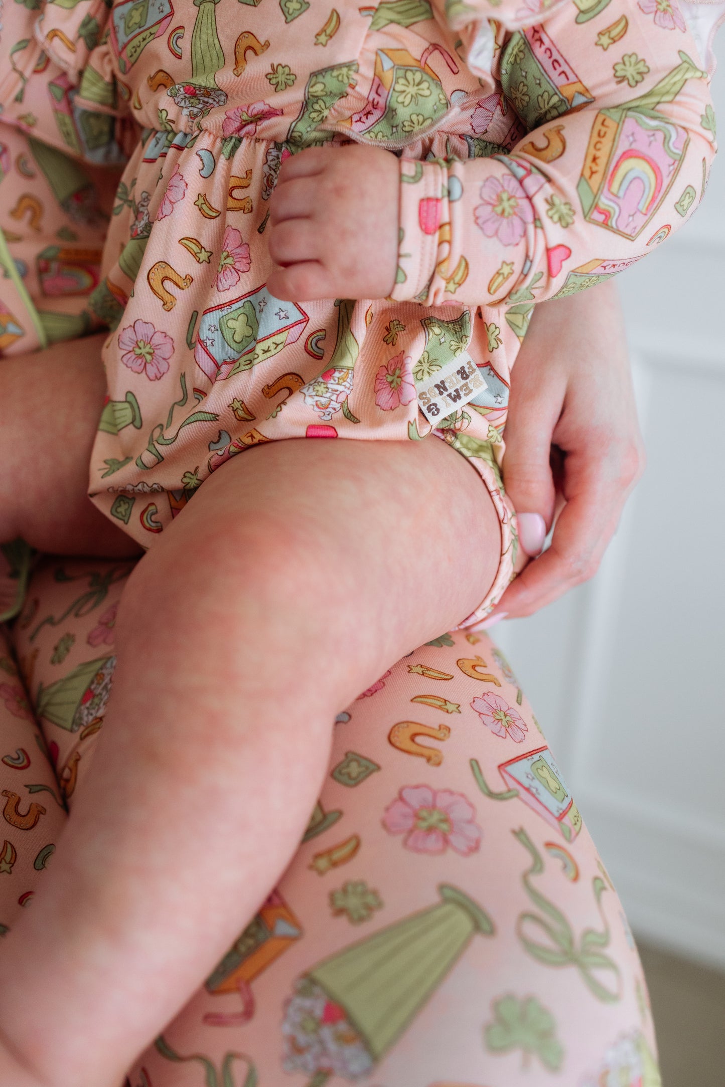 Shamrock Shakes Long Sleeve Ruffle Bubble