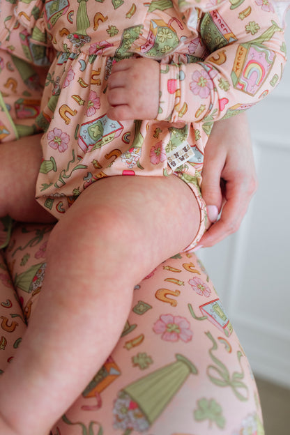 Shamrock Shakes Long Sleeve Ruffle Bubble