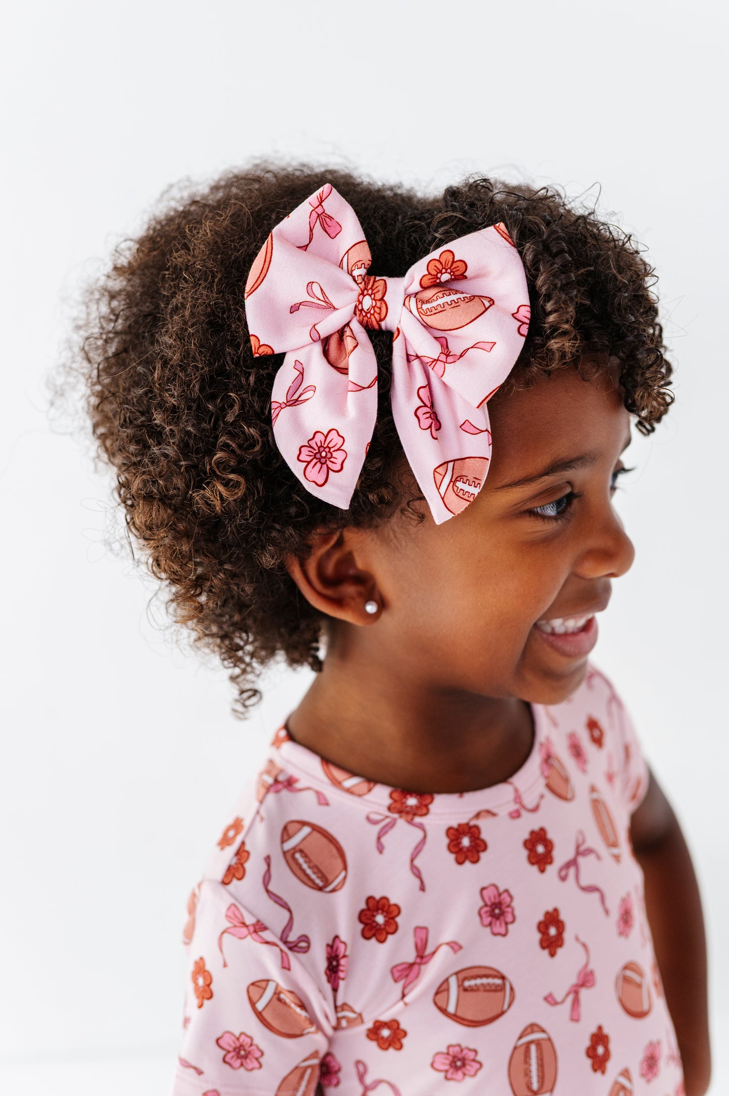 Friday Night Florals Mini Clip Bow(EST SHIP TIME 3-4 WEEKS)