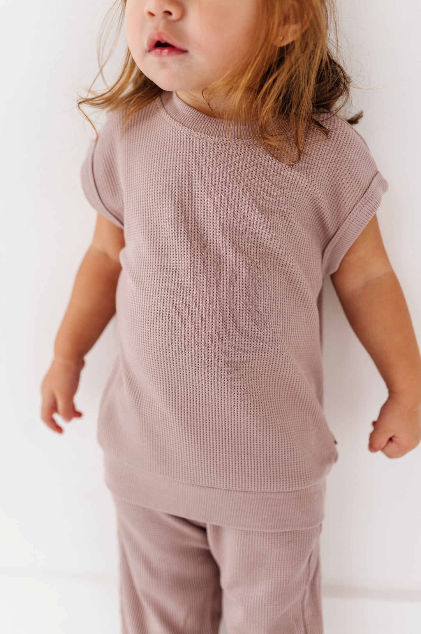 Solid Waffle Knit Set