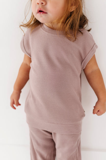 Solid Waffle Knit Set