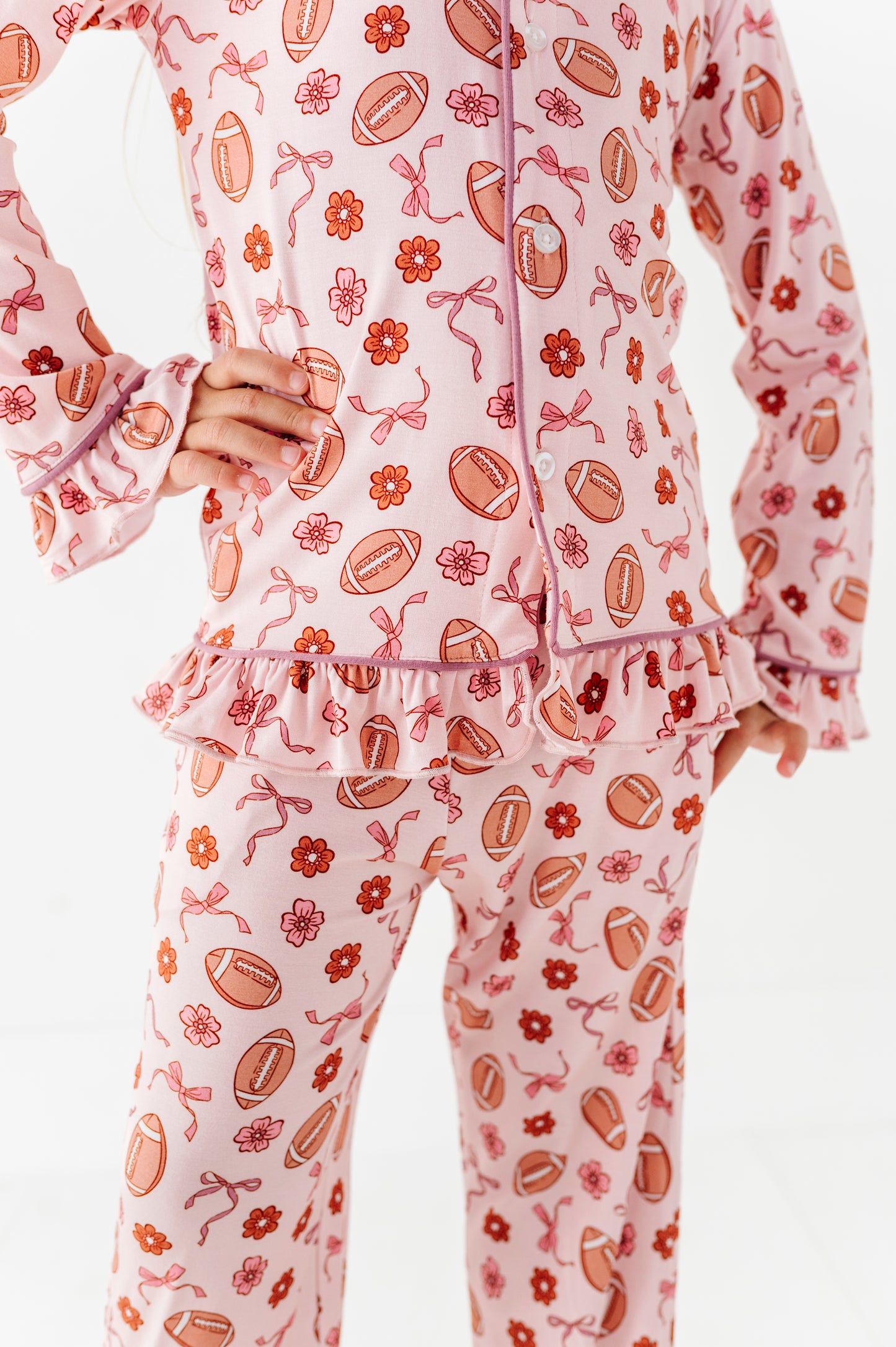 Friday Night Florals Ruffle Button Up Set (EST SHIP TIME 3-4 WEEKS)