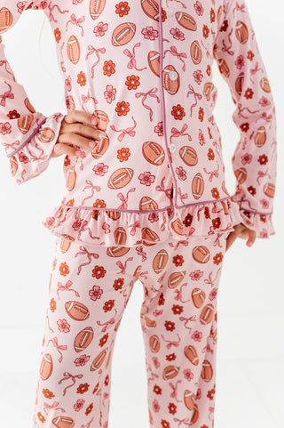 Friday Night Florals Ruffle Button Up Set (EST SHIP TIME 3-4 WEEKS)