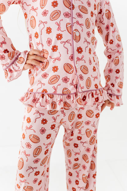 Friday Night Florals Ruffle Button Up Set (EST SHIP TIME 3-4 WEEKS)