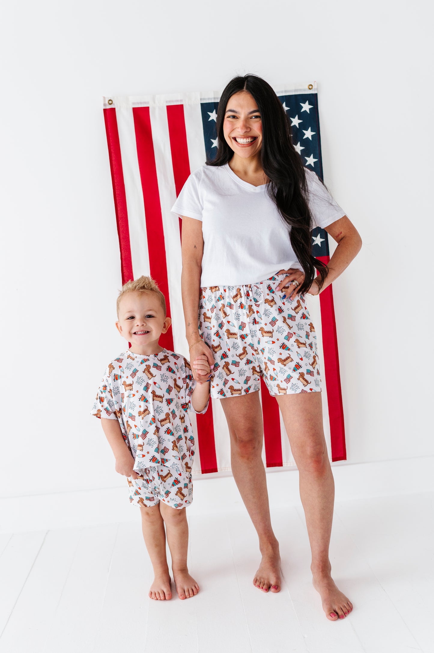 Hot Diggity Dog Drawstring Short Set