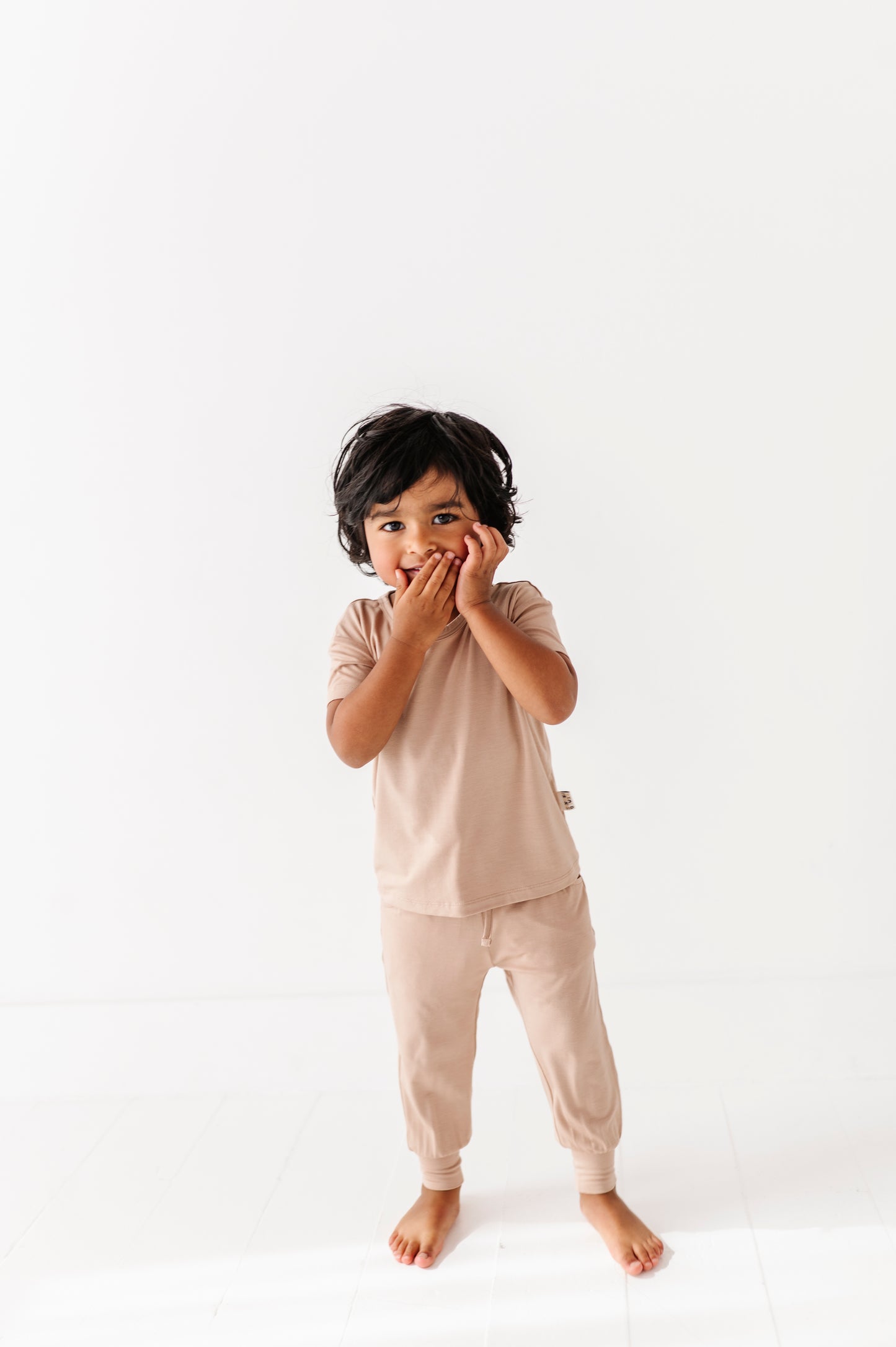Sand Neutrals Kids Jogger Set