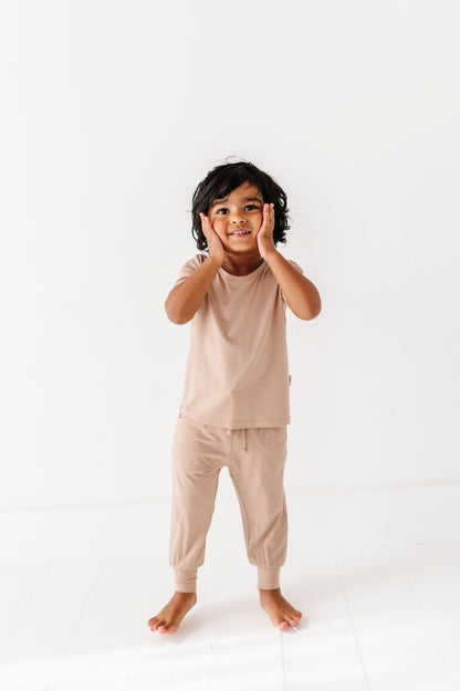 Sand Neutrals Kids Jogger Set