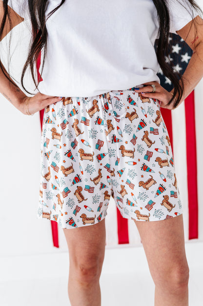 Hot Diggity Dog Adult Drawstring Short