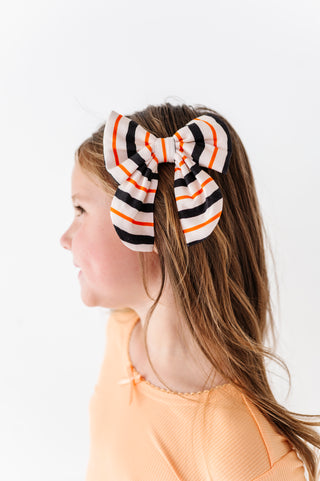 Waverly Stripe Mini Clip Bow (EST SHIP TIME 1-2 WEEKS)