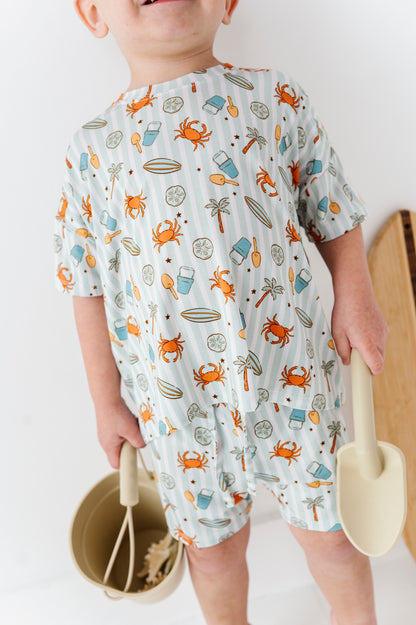 Crabby Cabana Drawstring Short Set