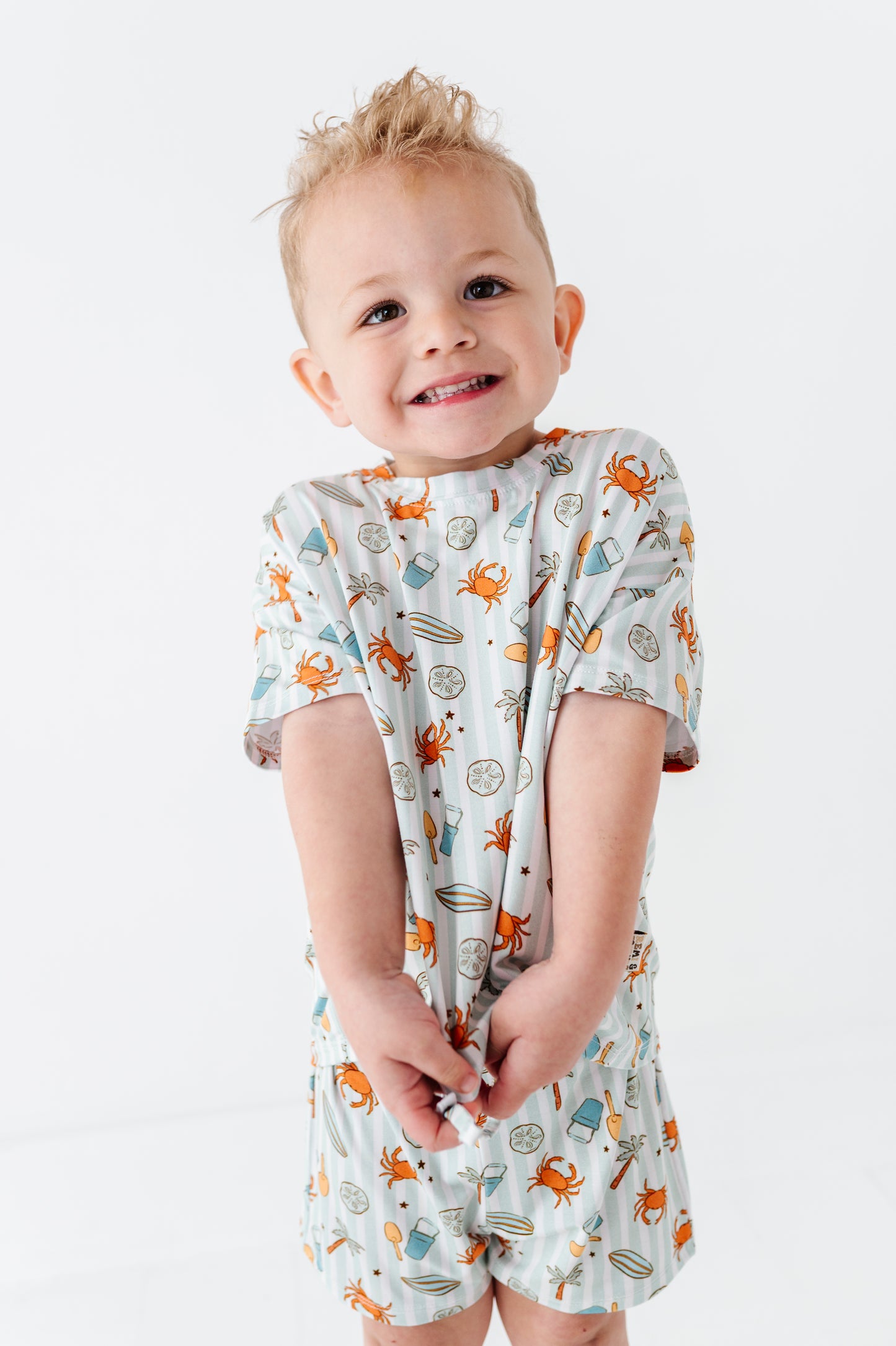 Crabby Cabana Drawstring Short Set