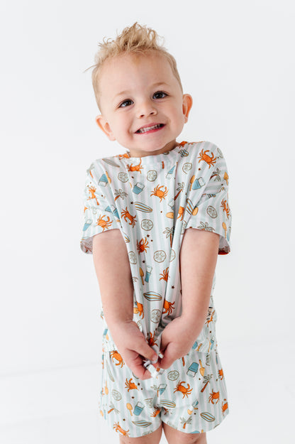 Crabby Cabana Drawstring Short Set