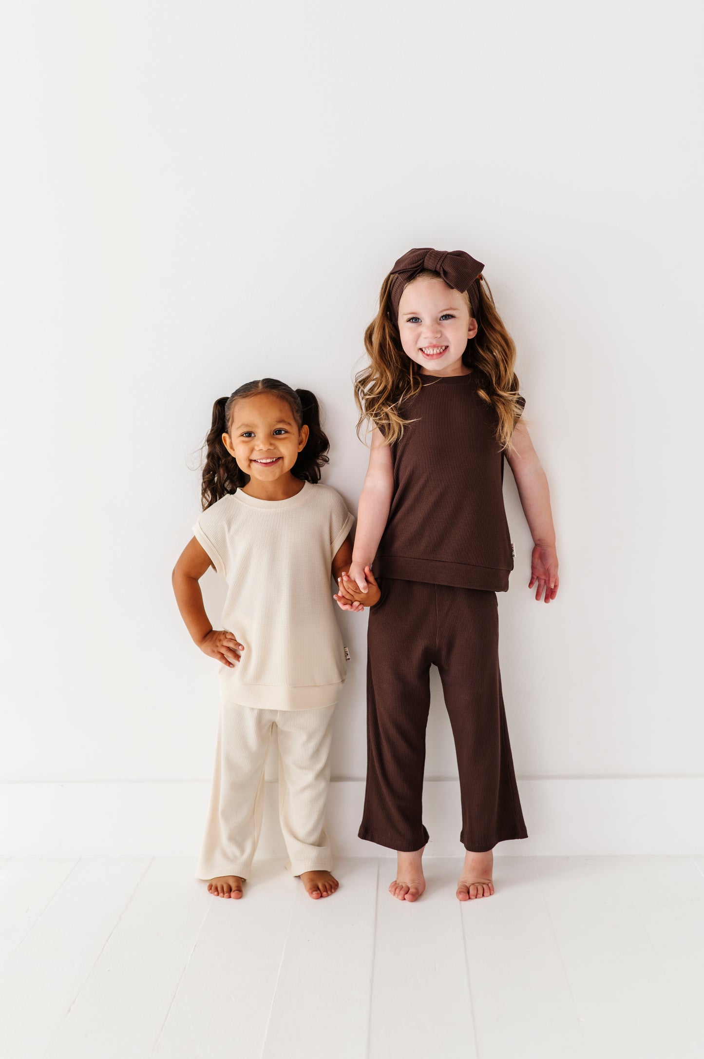 Solid Waffle Knit Set