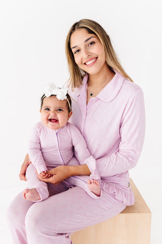 Rosewater Ruffle Adult Button Up Set