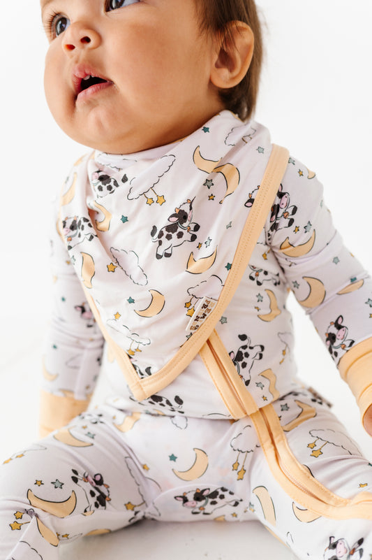 Cow Jumped Over The Moon Bandana Bib