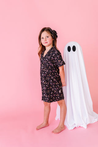 Moonlight Meadows Ribbed Button Up Gown (EST SHIP TIME 1-2 WEEKS)