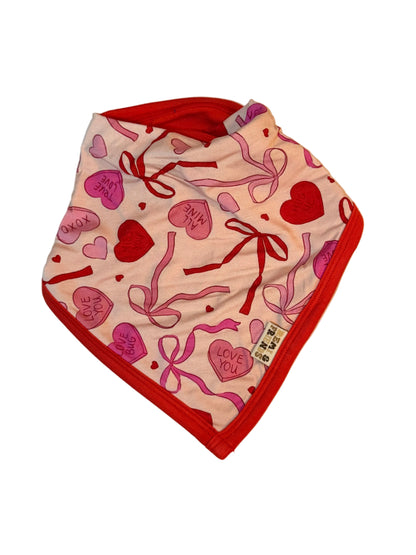 Sweetheart Ribbons Bandana Bib