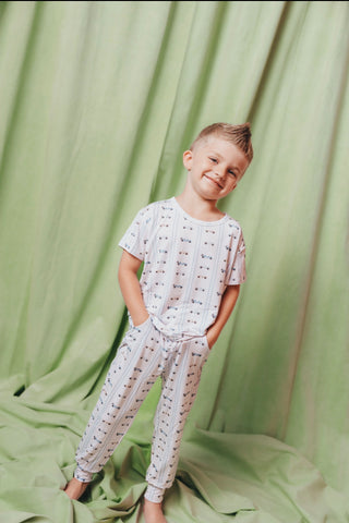 Speedway Stripe Kids Jogger Set