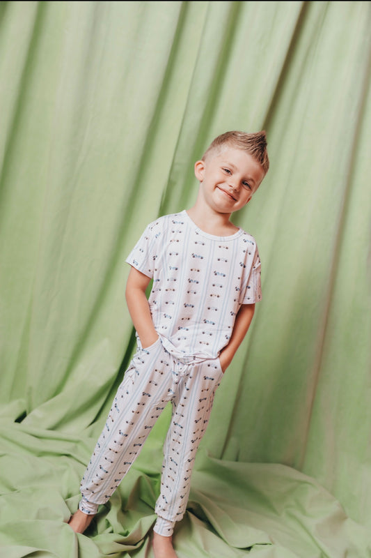Speedway Stipe Kids Jogger Set