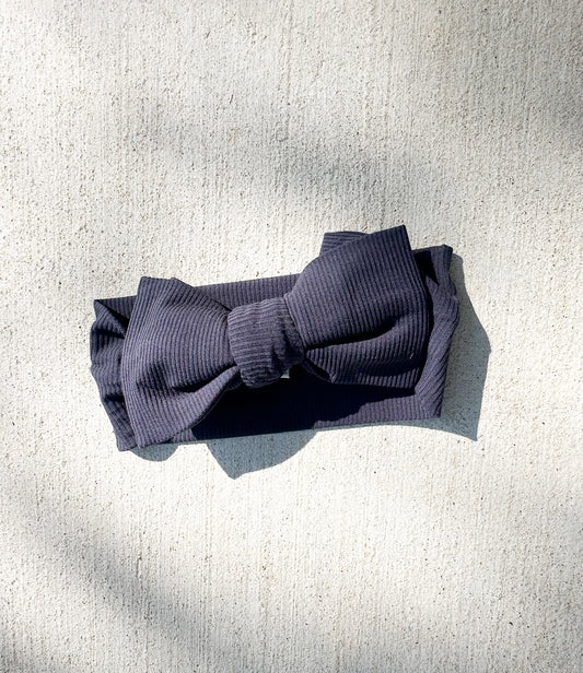 Steele Ribbed Top Knot Bow