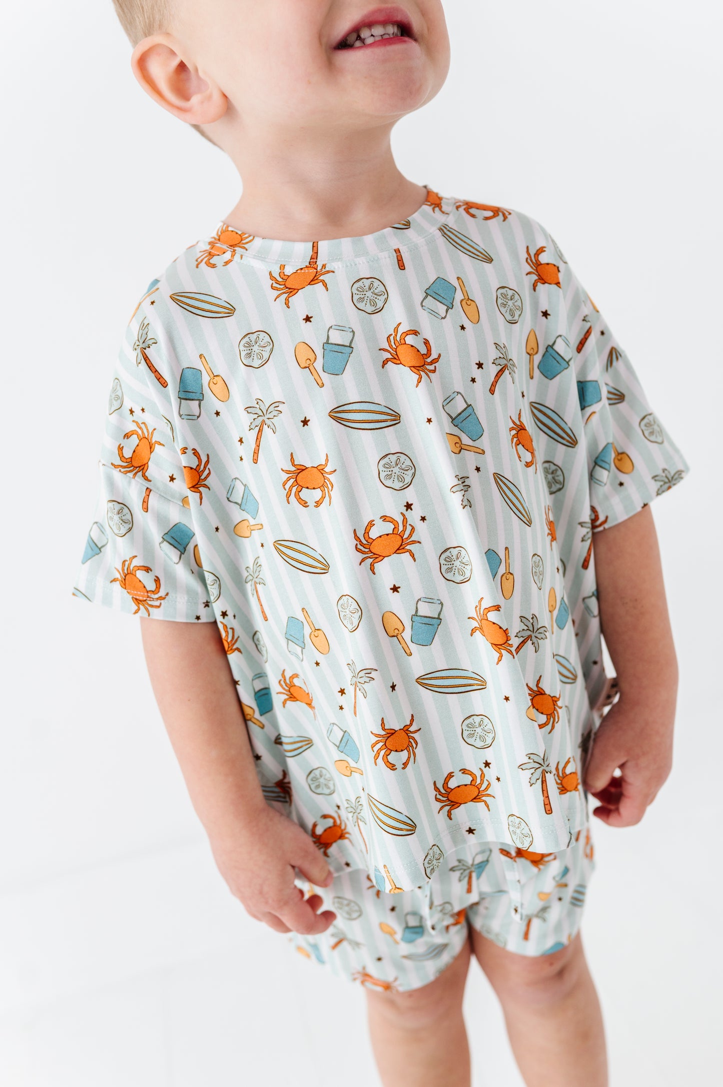 Crabby Cabana Drawstring Short Set