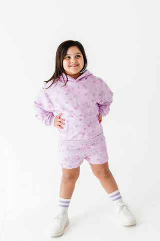 Lilac Petals Kids Hooded Sweatshirt