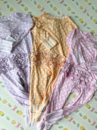 Polka Dot Ruffle Zippys