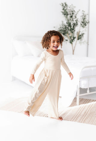Oat Neutrals Wide Leg Romper