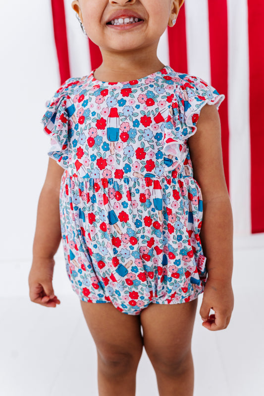 Bomb Pop Blooms Tank Ruffle Bubble