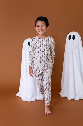 Scalloped Spells Long Sleeve Jogger Set