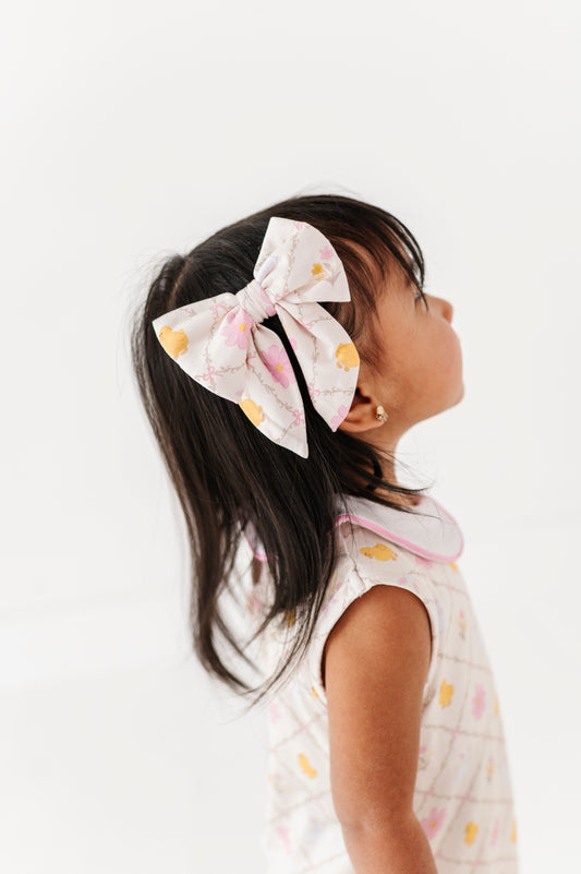 Heirloom Easter Mini Clip Bow