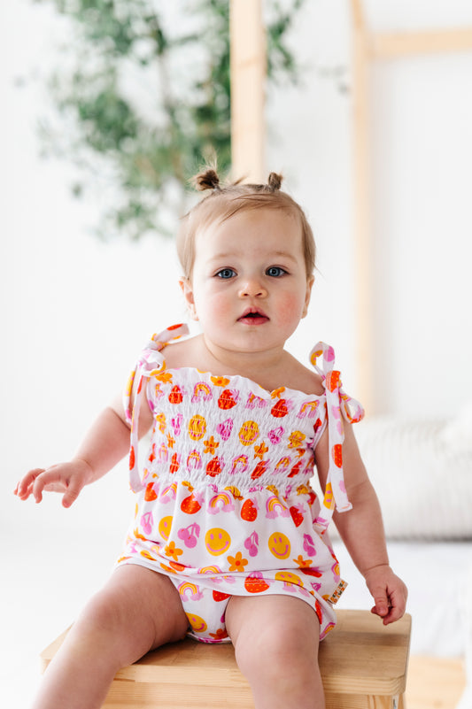 Tutti Fruti Smocked Bubble Dress