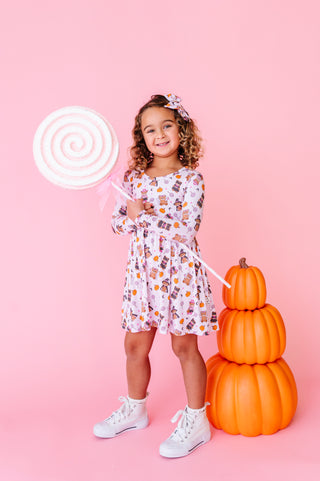 Hocus Pocus Honey Bear Twirl Dress (EST SHIP TIME 1-2 WEEK)