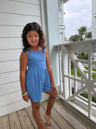 Blueberry Tank Shorty Romper