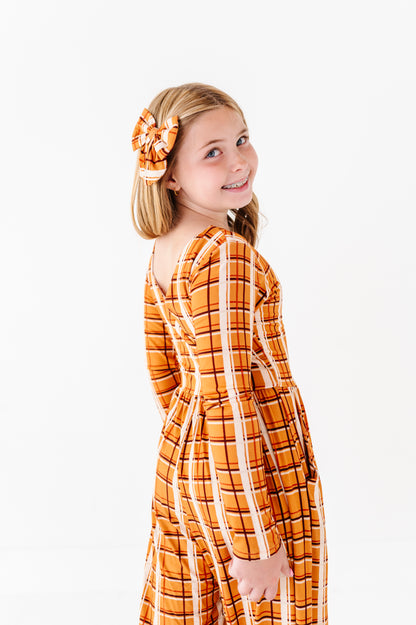 Harvest Plaid Wide Leg Romper (EST SHIP TIME 3-4 WEEKS)