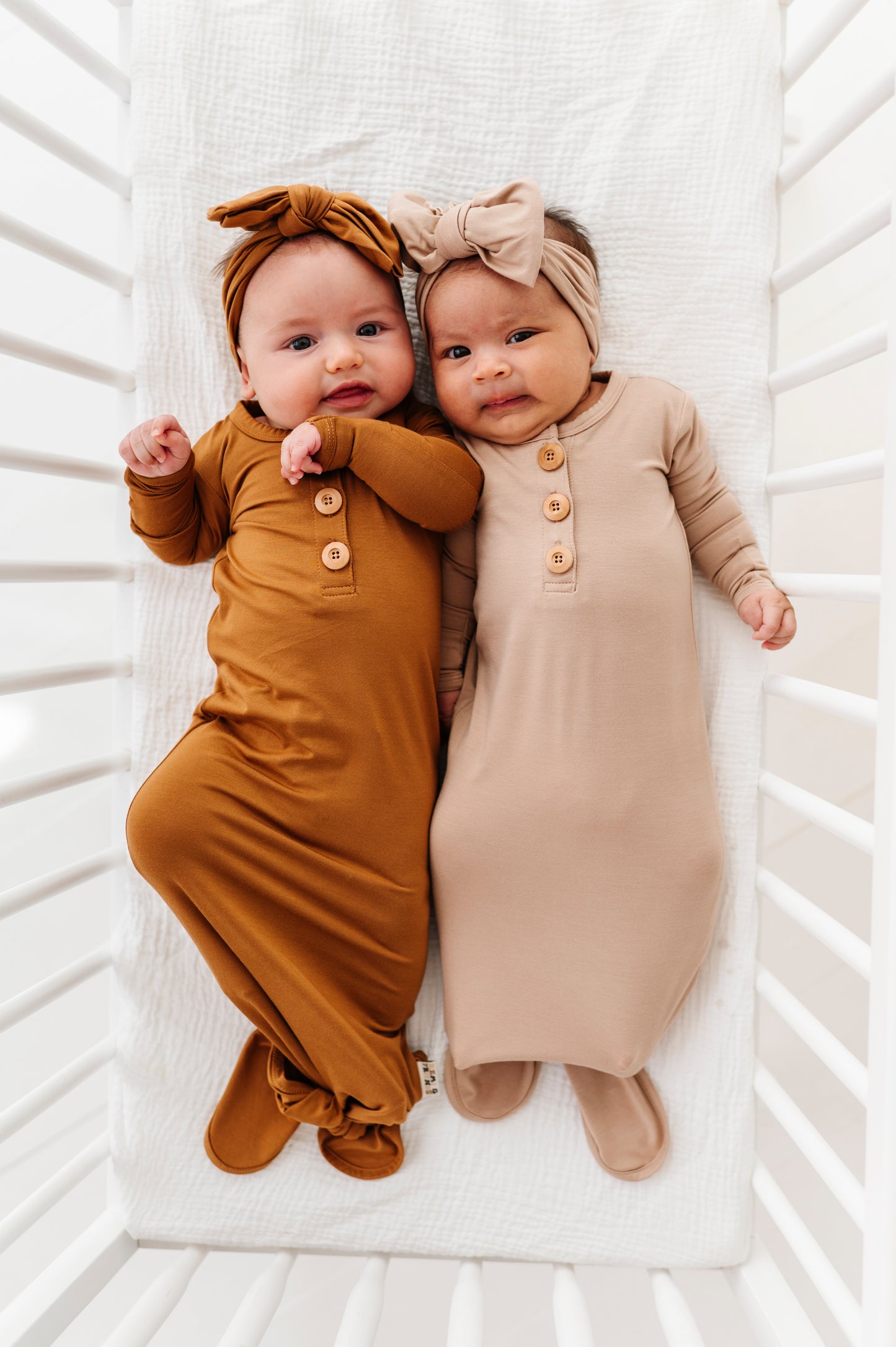 Sand Neutrals Top Knot Bow