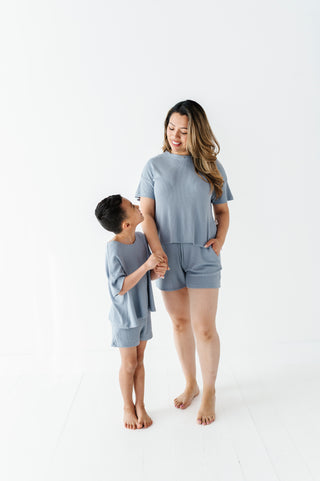 Harbor Adult Drawstring Waffle Knit Set