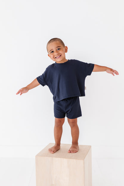Steele Ribbed Drawstring Short Set