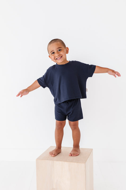 Steele Ribbed Drawstring Short Set