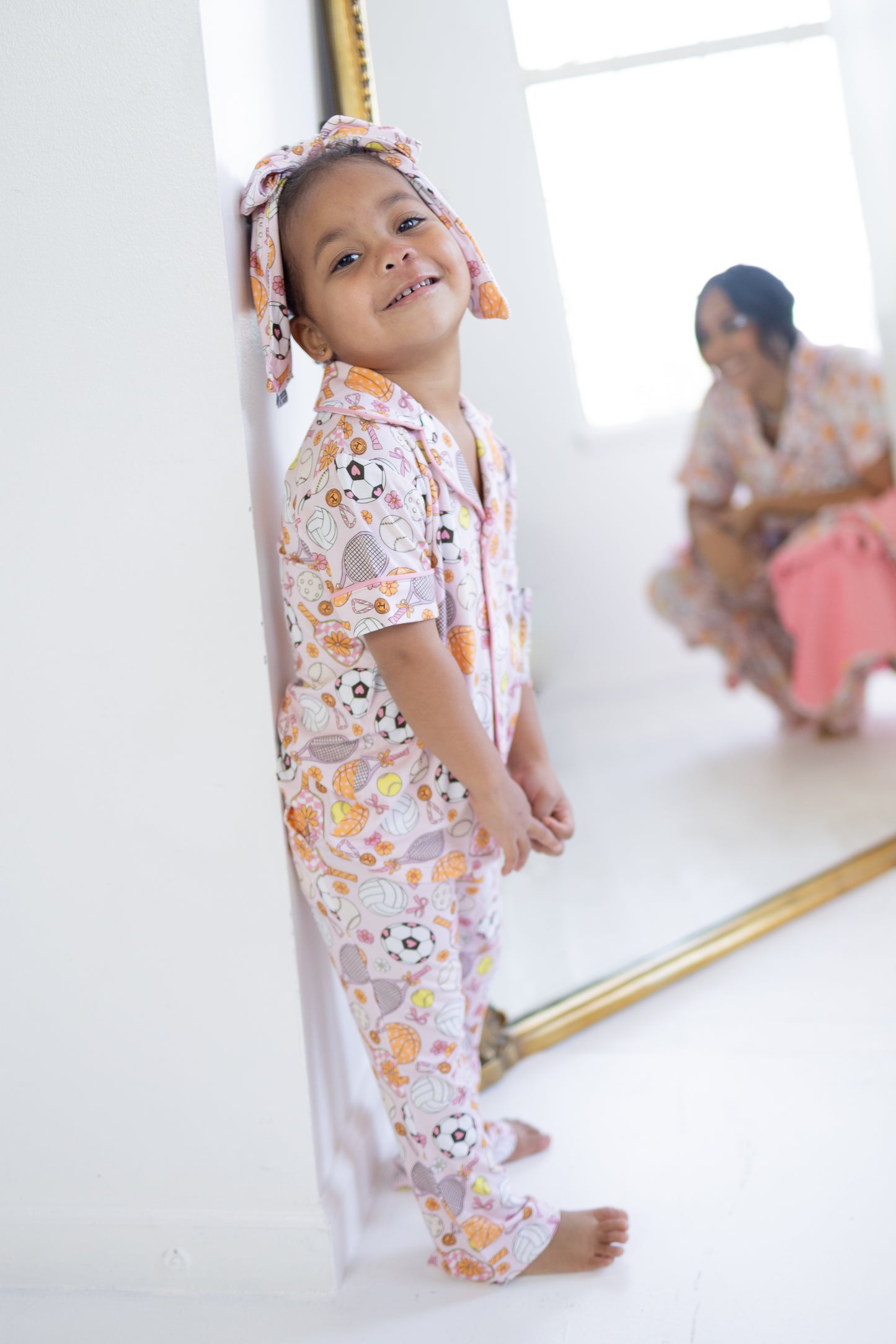 Game Winning Dreams Short Sleeve Flare Button Up Set