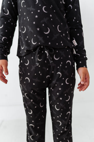 Night Sky Ribbed Long Sleeve Jogger Set(EST SHIP TIME 1-2 WEEKS)