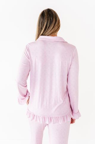 Rosewater Ruffle Adult Button Up Set